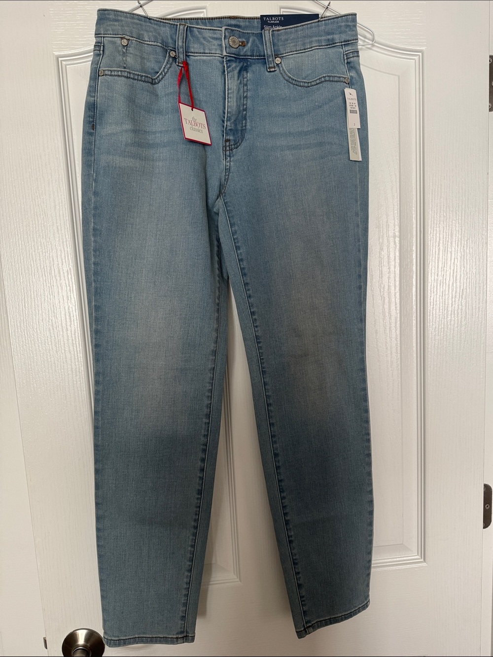 Talbots Light Blue Straight Leg Jeans Size 2 NWT!